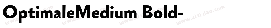 OptimaleMedium Bold字体转换